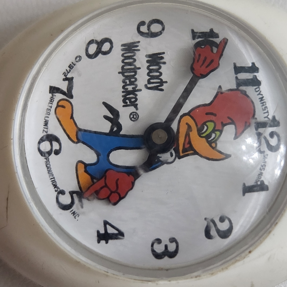 Vintage 1972 Woody Woodpecker Cartoon Wind Up Watch H - Gem